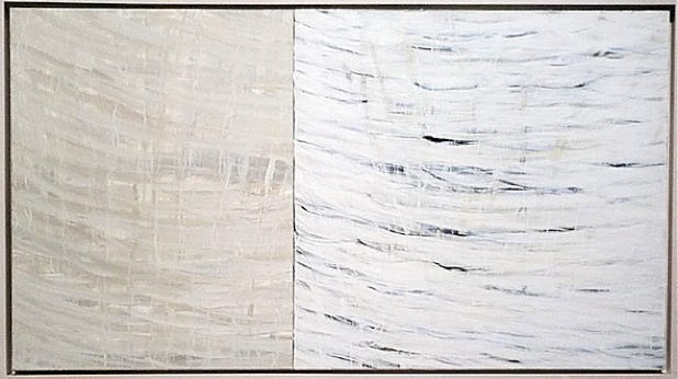 Acrylic paint on canvas, 24" x 42", 2002